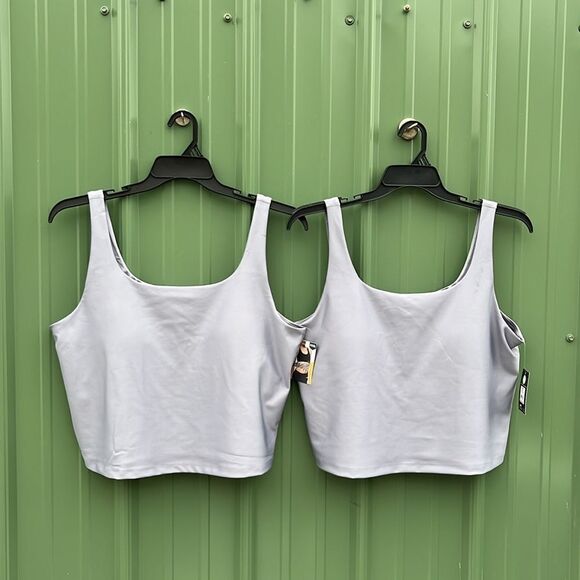 Women's Shine Long Line Sports Bra Tank Top 2-Pack Size XXXL - Picture 1 of 8